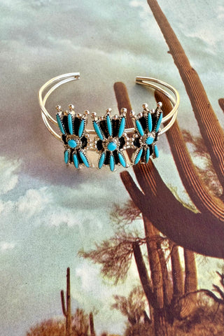 COLLECTED SILVER ❖ Zuni Turquoise Cuff