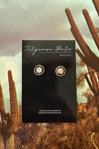 SOFT GLOW ❖ Pink Opal studs