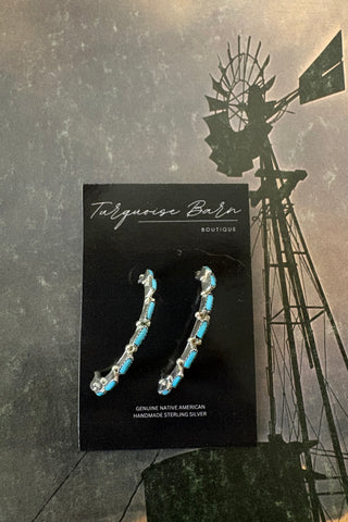 THE PAIR ❖ Turquoise hoops