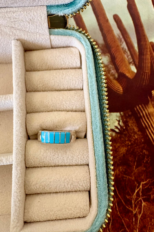 Turquoise inlay ring