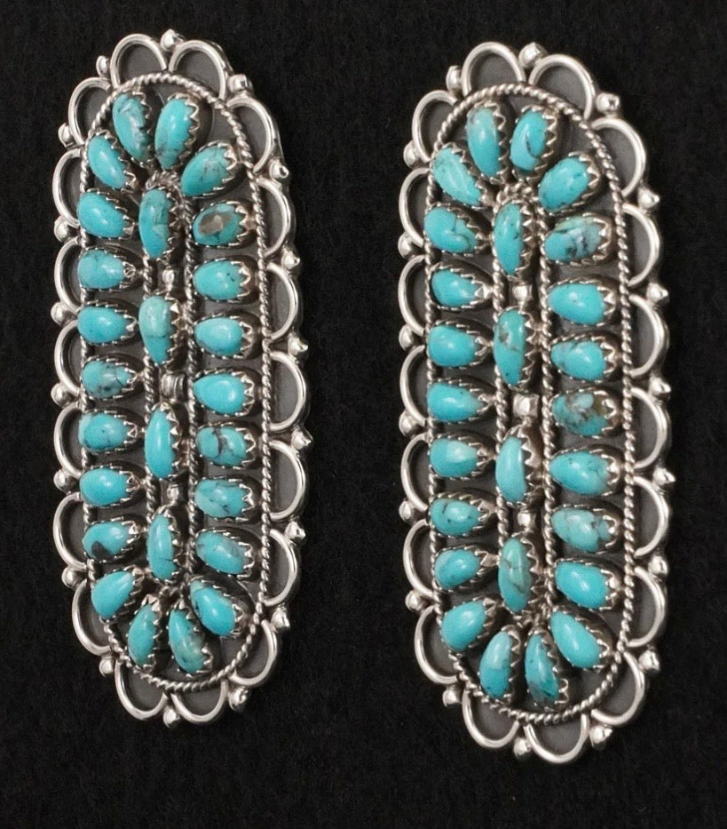 Turquoise Earrings By Gerald Mitchell