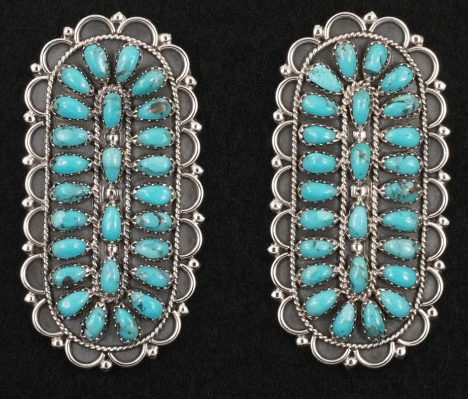 Turquoise Earrings By Gerald Mitchell