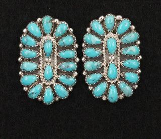 CLUSTER LOVE ❖ Turquoise Cluster Earrings Gerald Mitchell