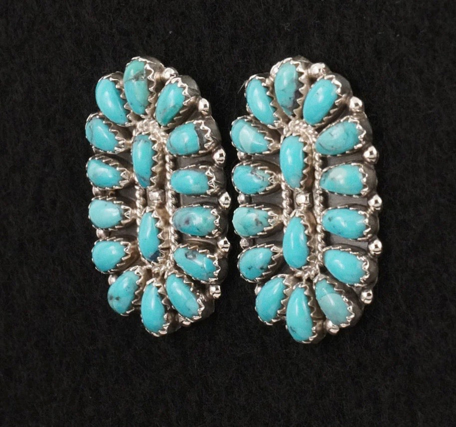 Turquoise Cluster Earrings Gerald Mitchell