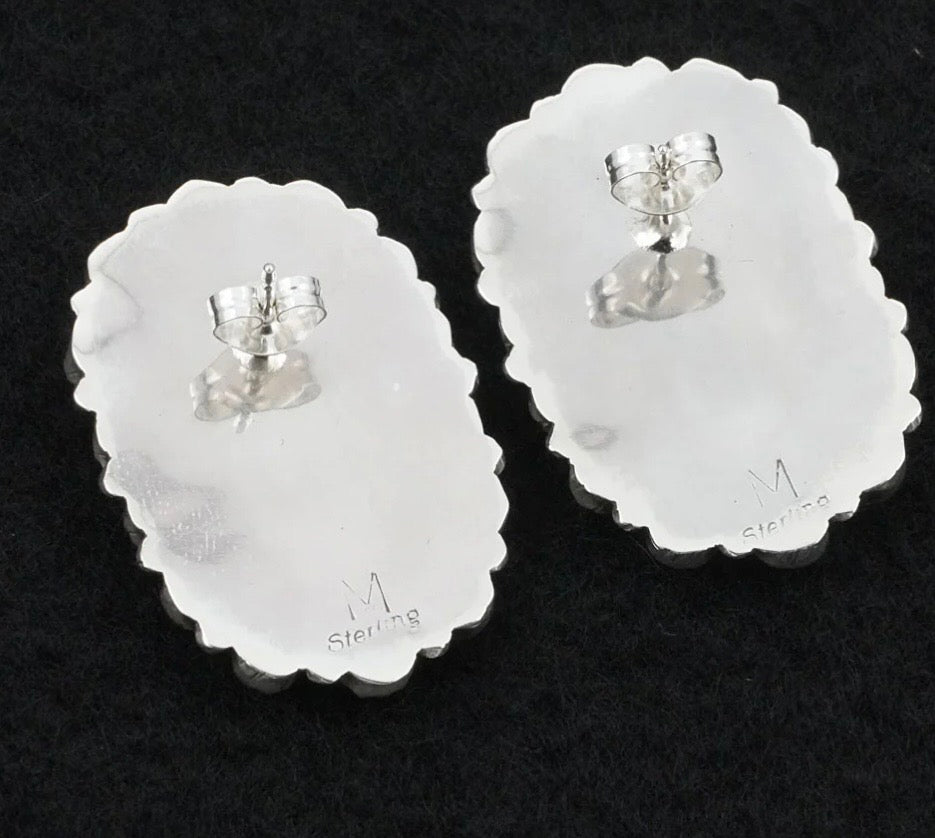 Turquoise Cluster Earrings Gerald Mitchell