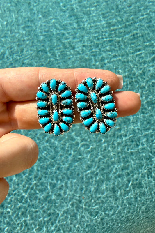 Turquoise Cluster Earrings Gerald Mitchell