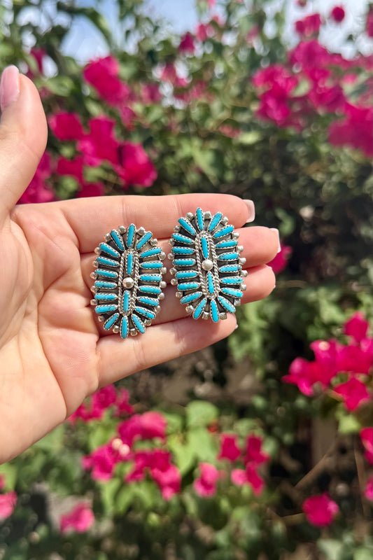 Cluster Turquoise Earrings