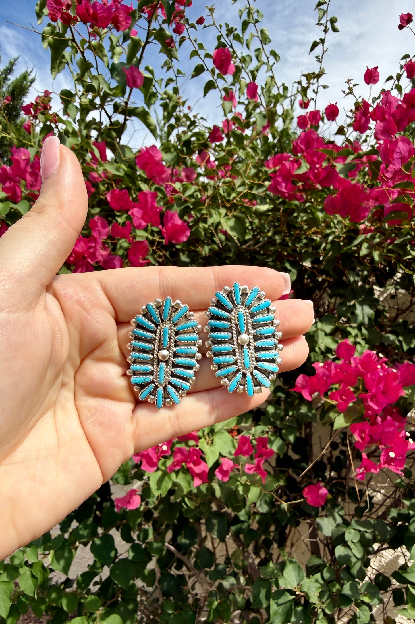 Cluster Turquoise Earrings