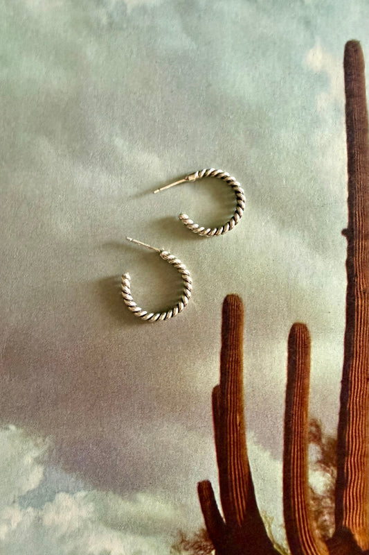 Silver Hoop Earring