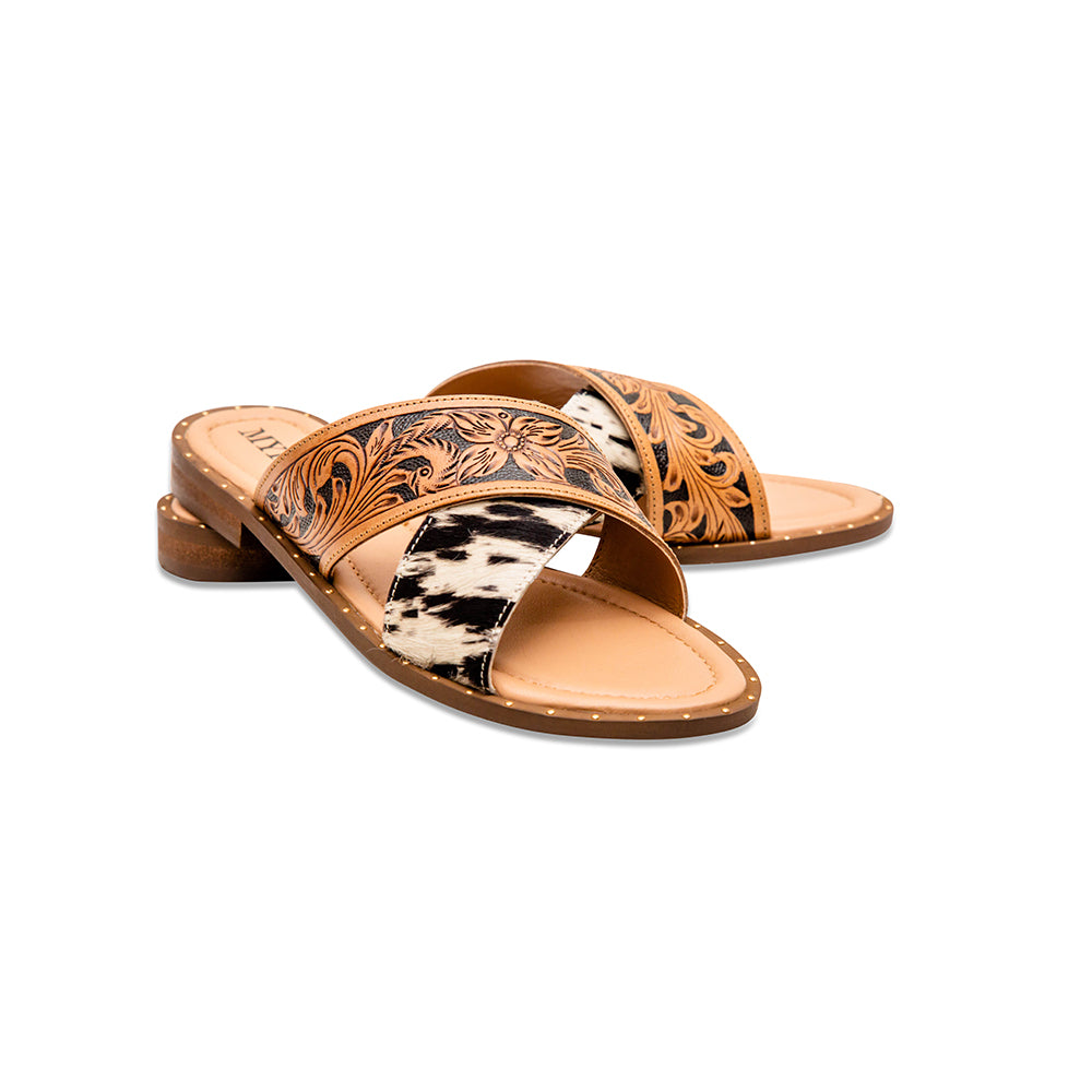 Western Hand Tooled Sandals