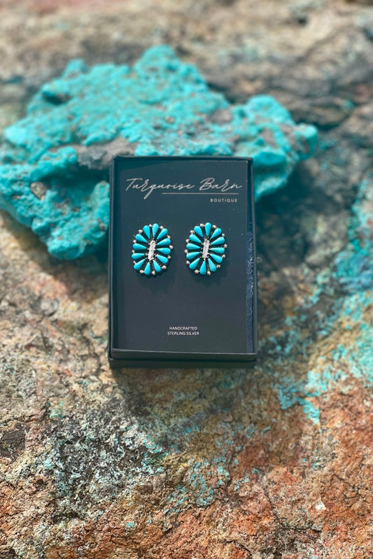 RESTOCK Genuine Turquoise Earrings