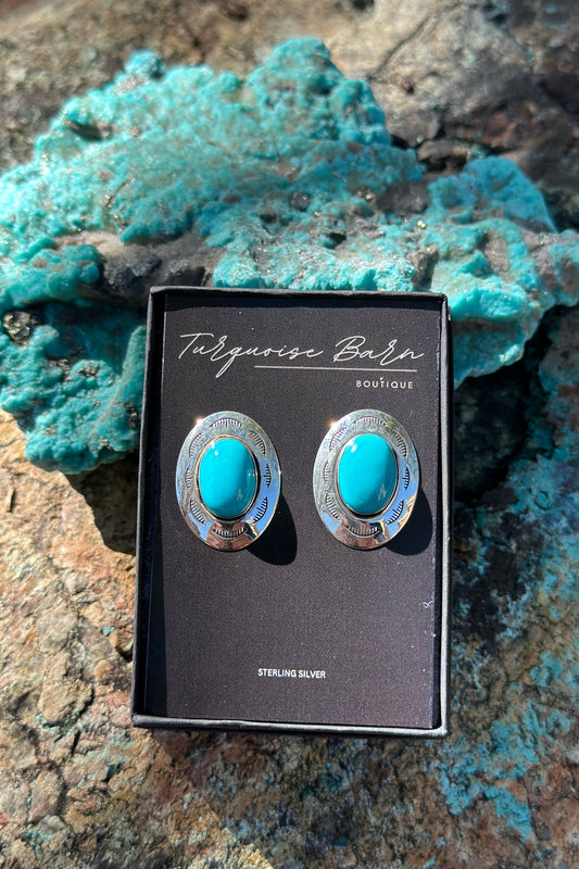 Concho Turquoise Earrings